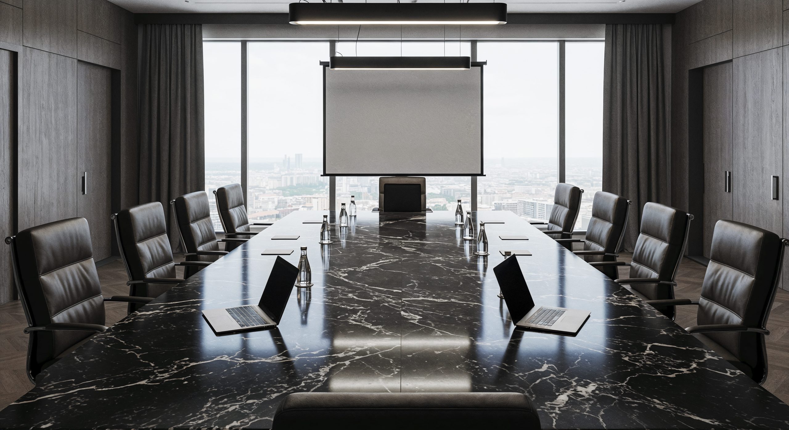 VISION ergonomic office furniture executive chairs in boardroom conference setting