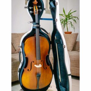 CRF2020CEF Fiberglass Cello Case – 4/4 Full Size Cello