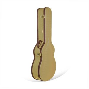 Wood Case for Hollowbody Archtop Jazz Guitar with 17" Lower Bout