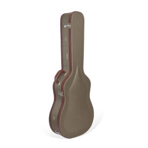 CRW700D Acoustic Guitar Case，Universal Case for Gibson Acoustic J45 and Martin Dreadnought, Vintage Wood Case