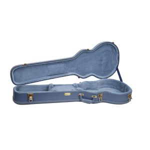 CRW630L Wooden Case, Les Paul Electric Guitar Case,Patterned leather Case